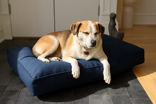 HEMP DOG BED - ORGANIC LATEX, WASHABLE COVER, ECO-FRIENDLY & DURABLE